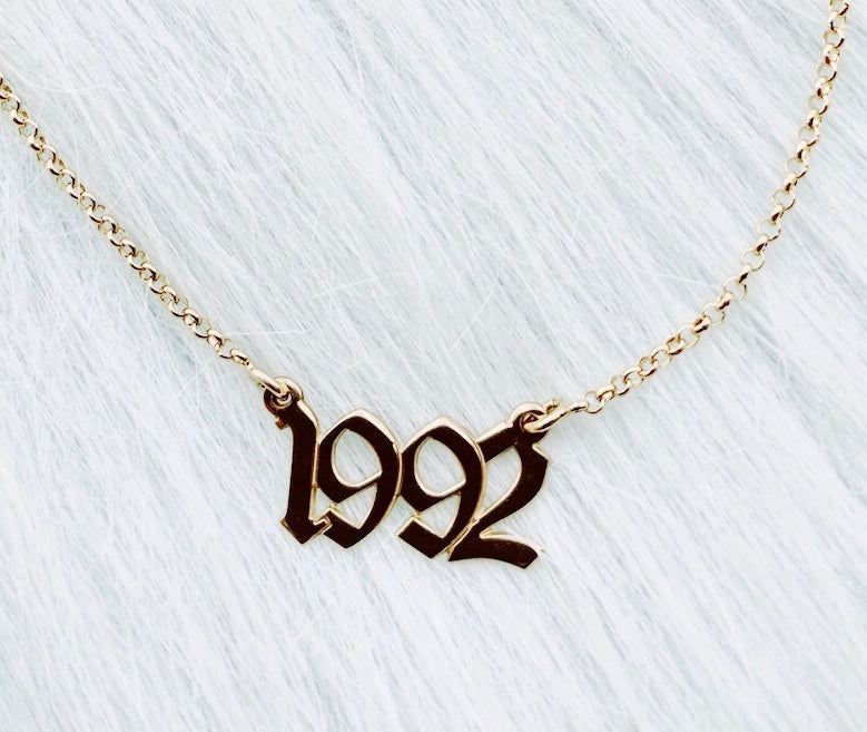 Birth Year Necklace