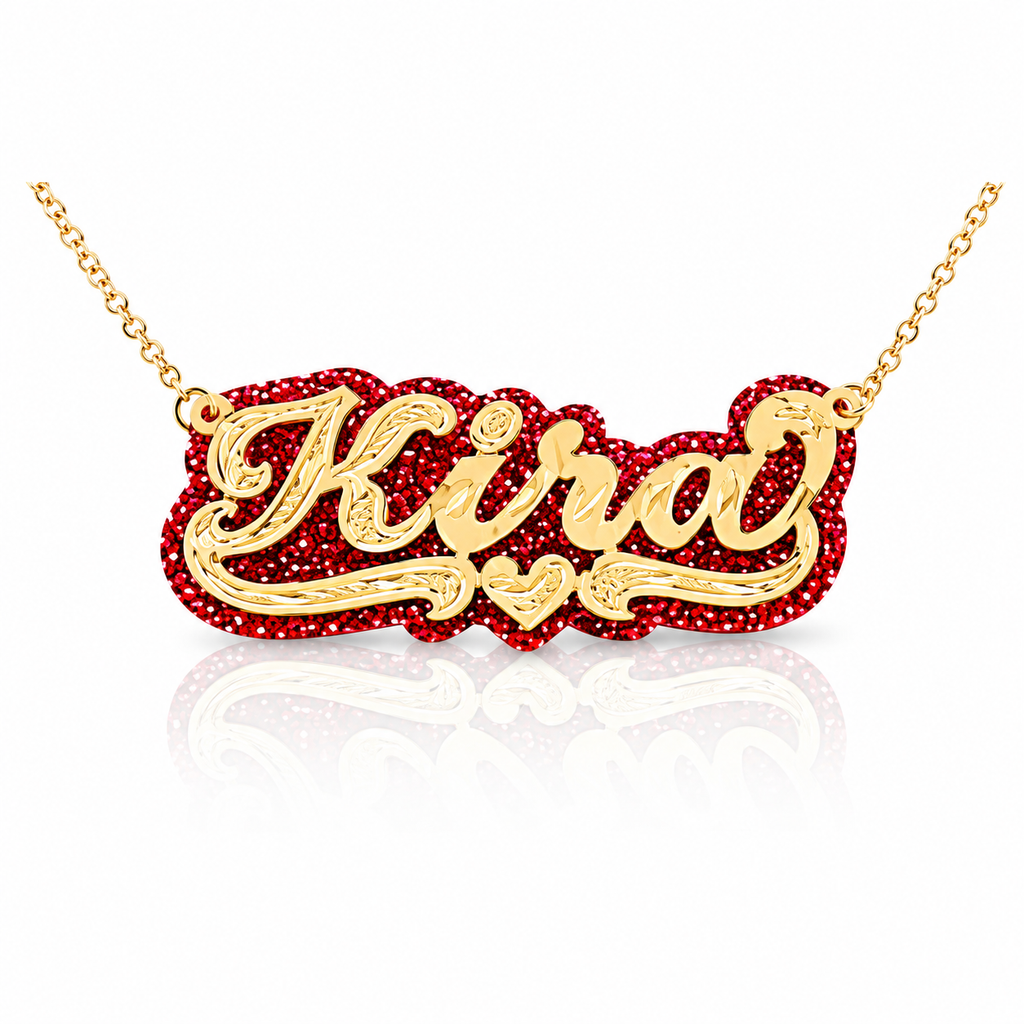 Glitter Name Necklace