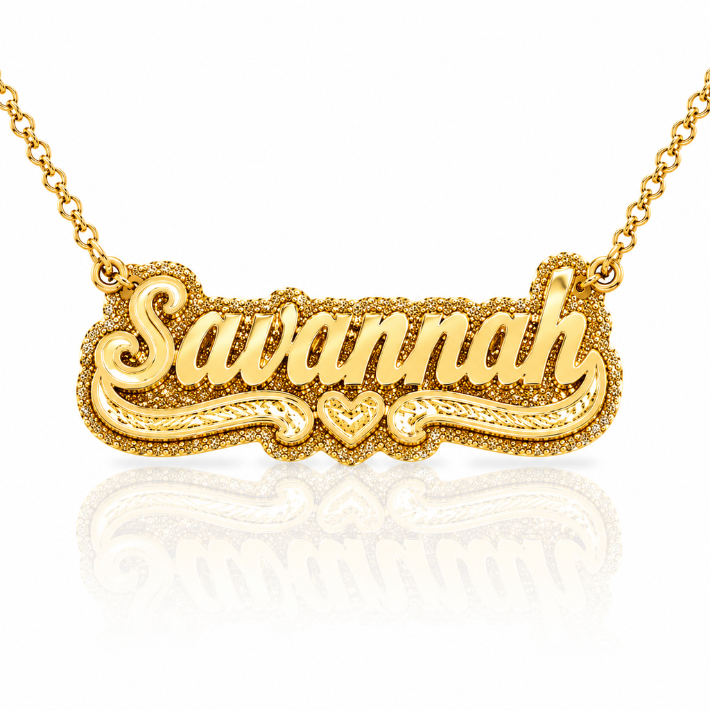 Glitter Name Necklace