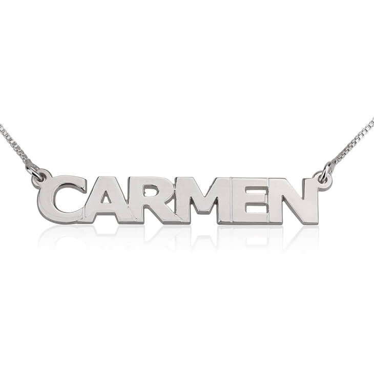 Block Letter Necklace
