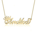 Classic Crown Name Necklace