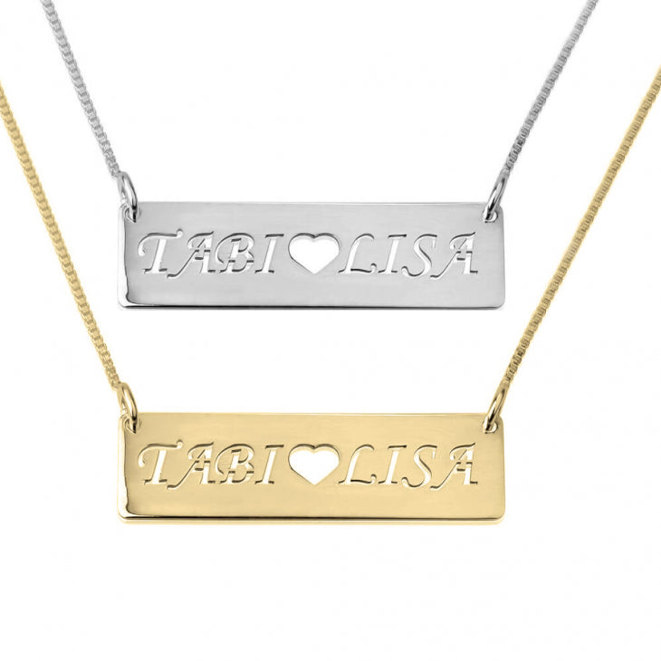 Heart Bar Necklace