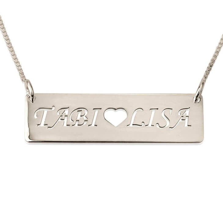 Heart Bar Necklace