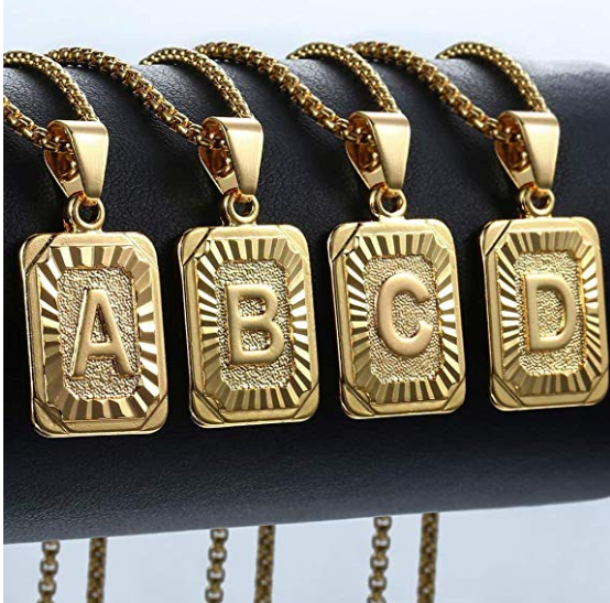 Initial Tag Necklace