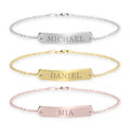 Engraved Bar Bracelet