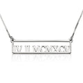 Framed Roman Numeral Necklace