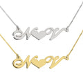Heart Initial Necklace