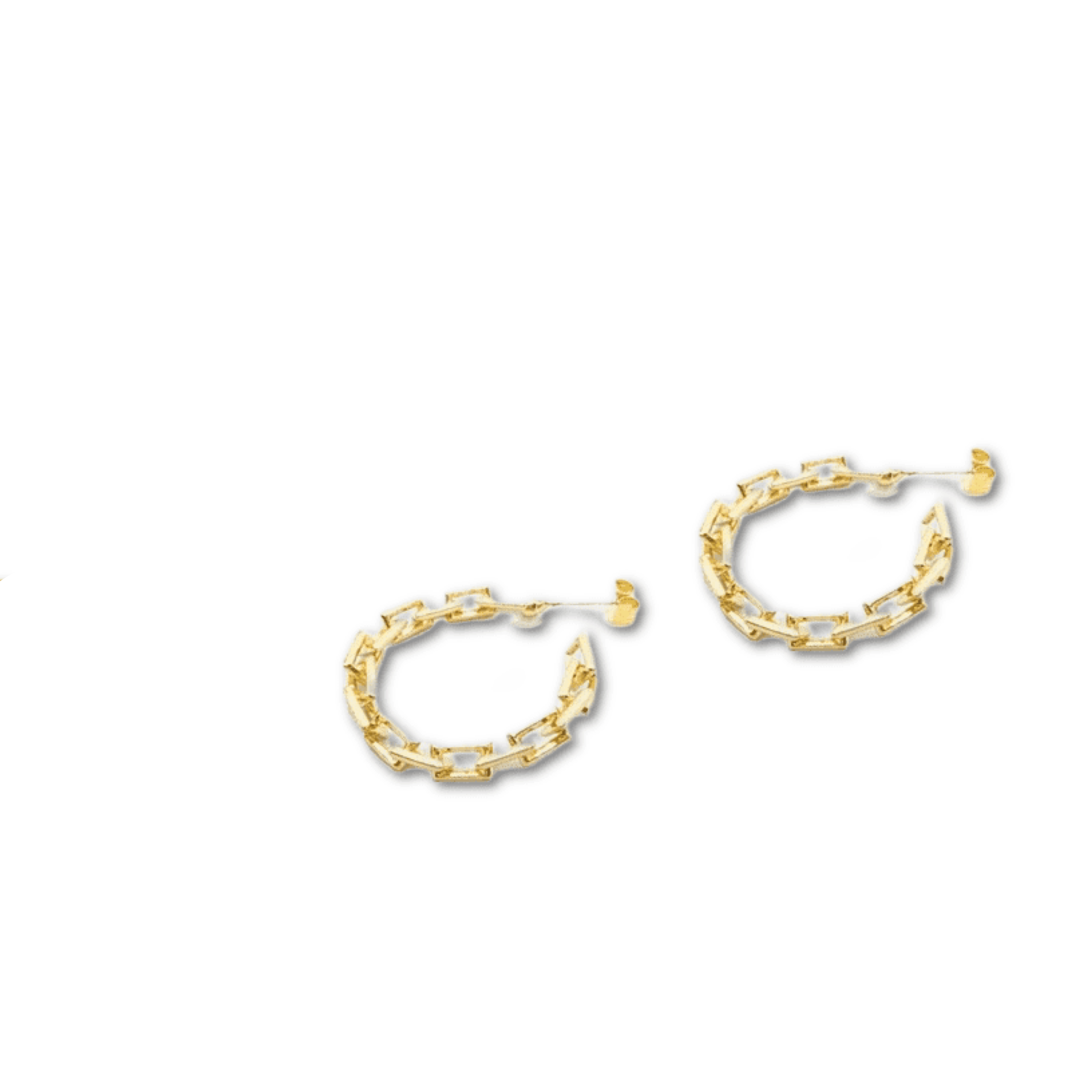 Sadie Chain Link Hoop Earrings