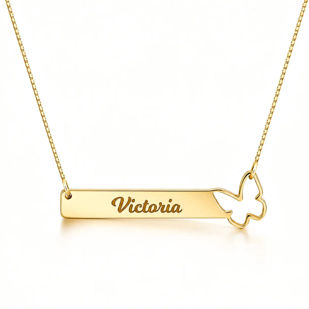 Butterfly Bar Necklace