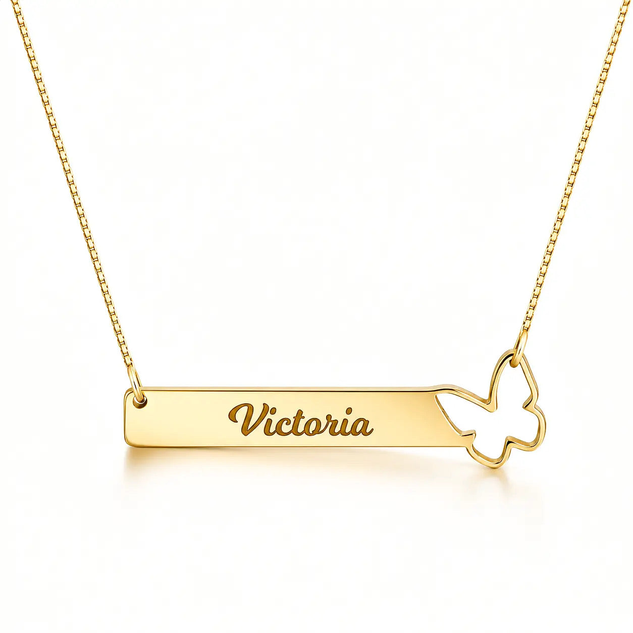 Butterfly Bar Necklace