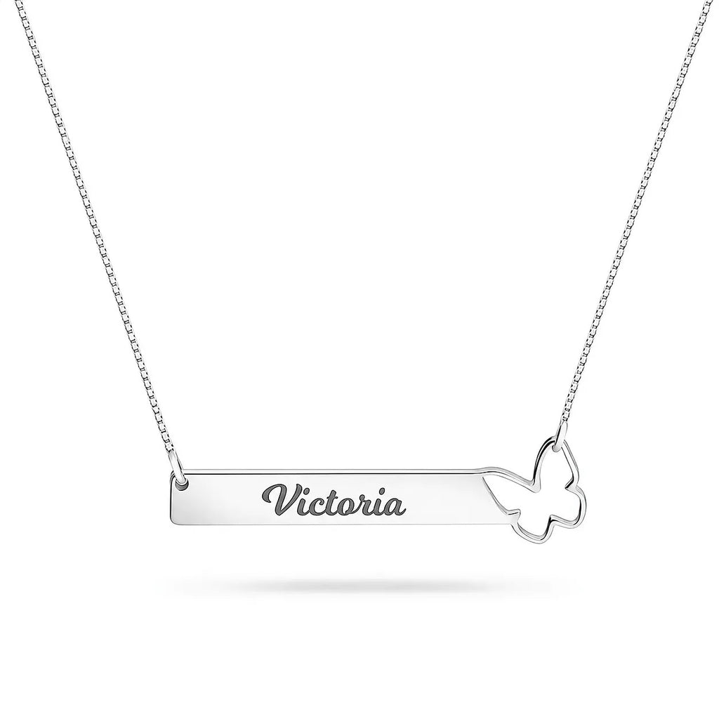 Butterfly Bar Necklace