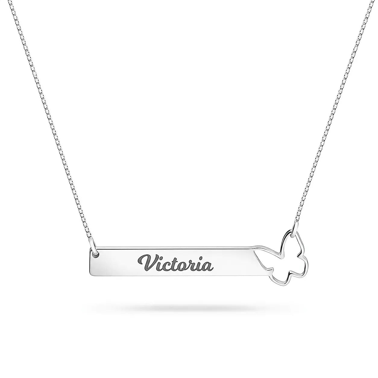 Butterfly Bar Necklace