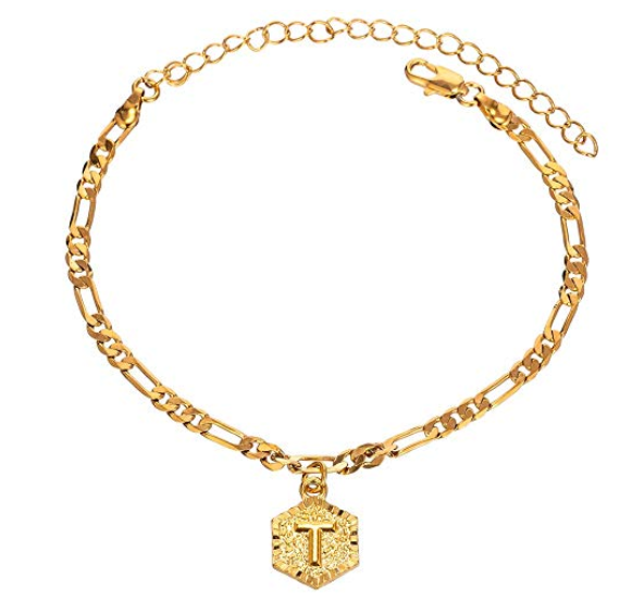 Initial Charm Anklet