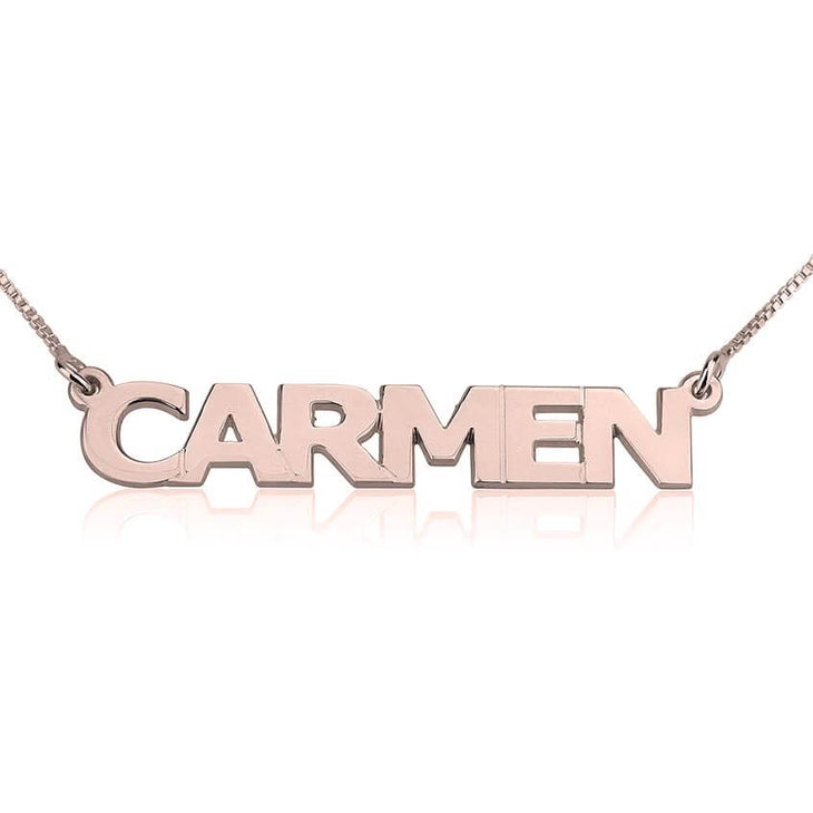 Block Letter Necklace