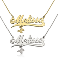 Butterfly Charm Name Necklace