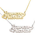 Two Hearts Name Necklace