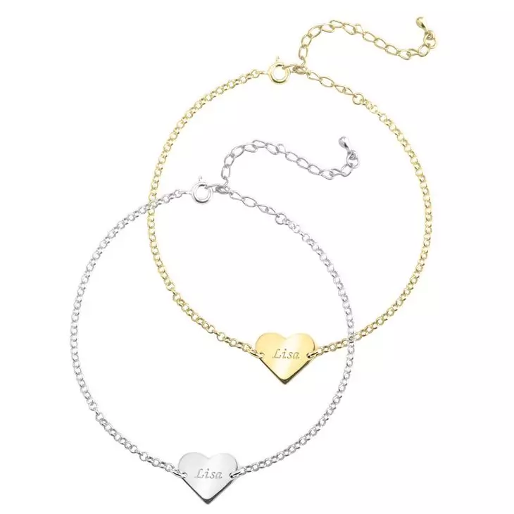 Heart Name Anklet