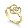 Heart Initial Ring