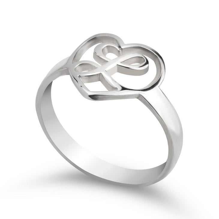 Heart Initial Ring