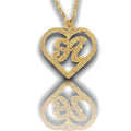Heart Initial Necklace