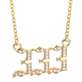 Crystal "333" Necklace