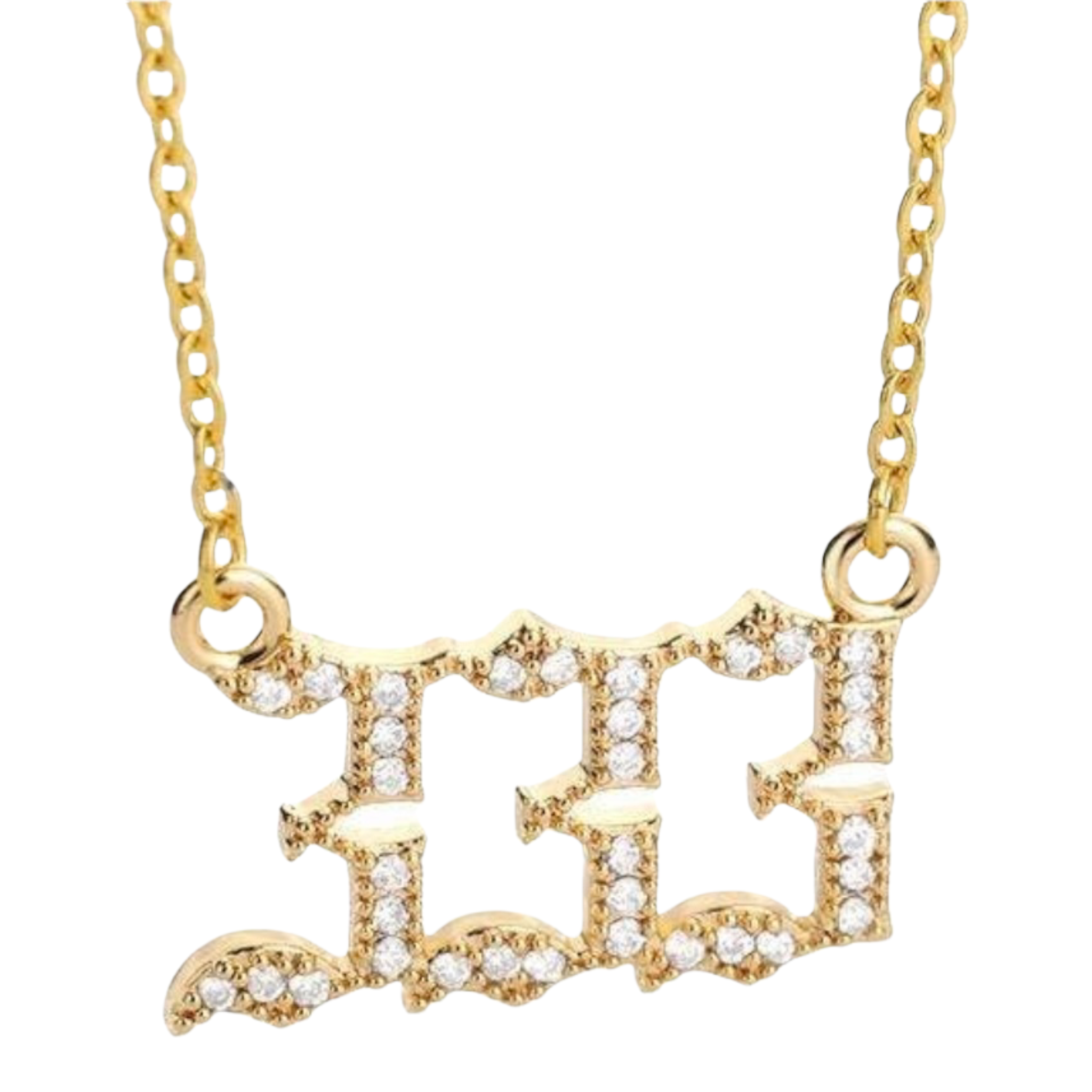 Crystal "333" Necklace