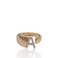 Chunky Crystal Initial Ring